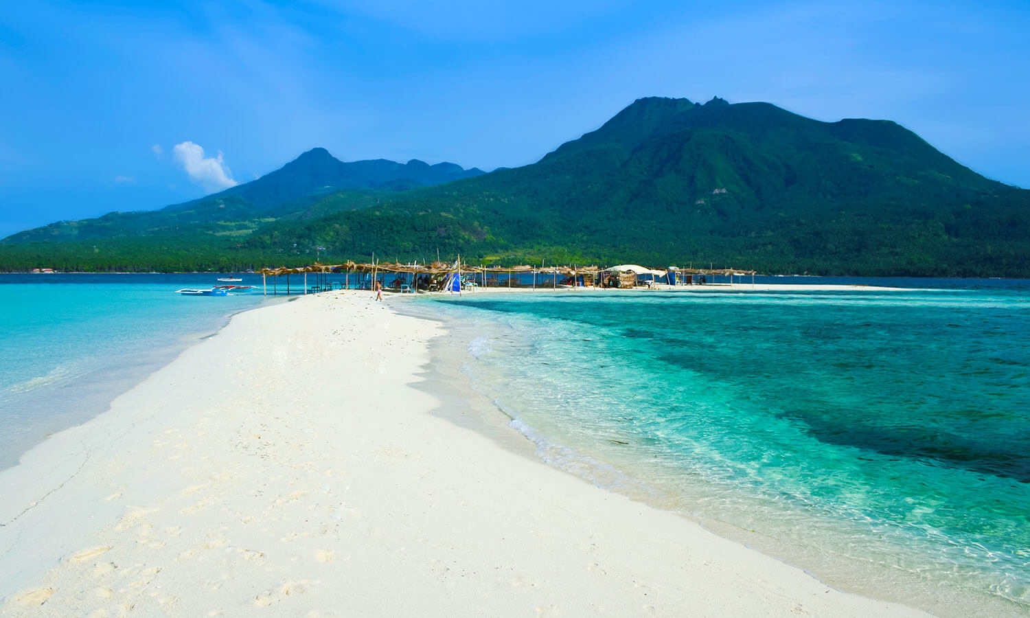 Pristine white sands